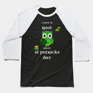 St Patddys Day Owls Baseball T-Shirt